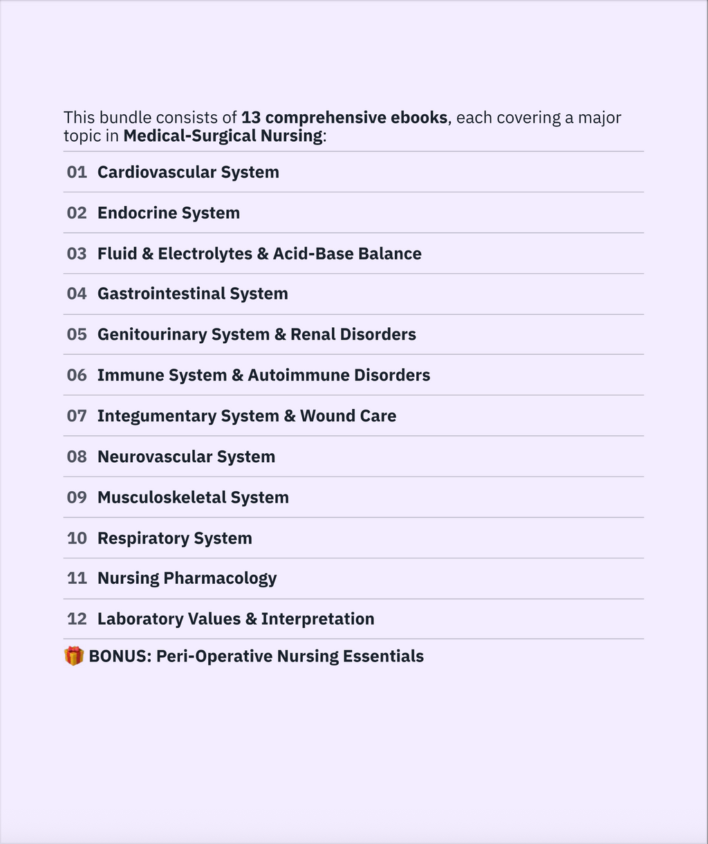 Comprehensive Medical Surgical Guide For Nursing
